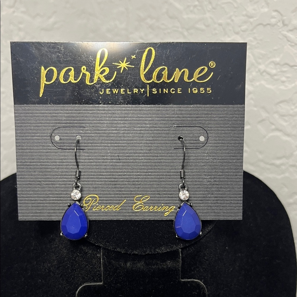 Park Lane Spellbound Sapphire Blue Teardrop Earrings
